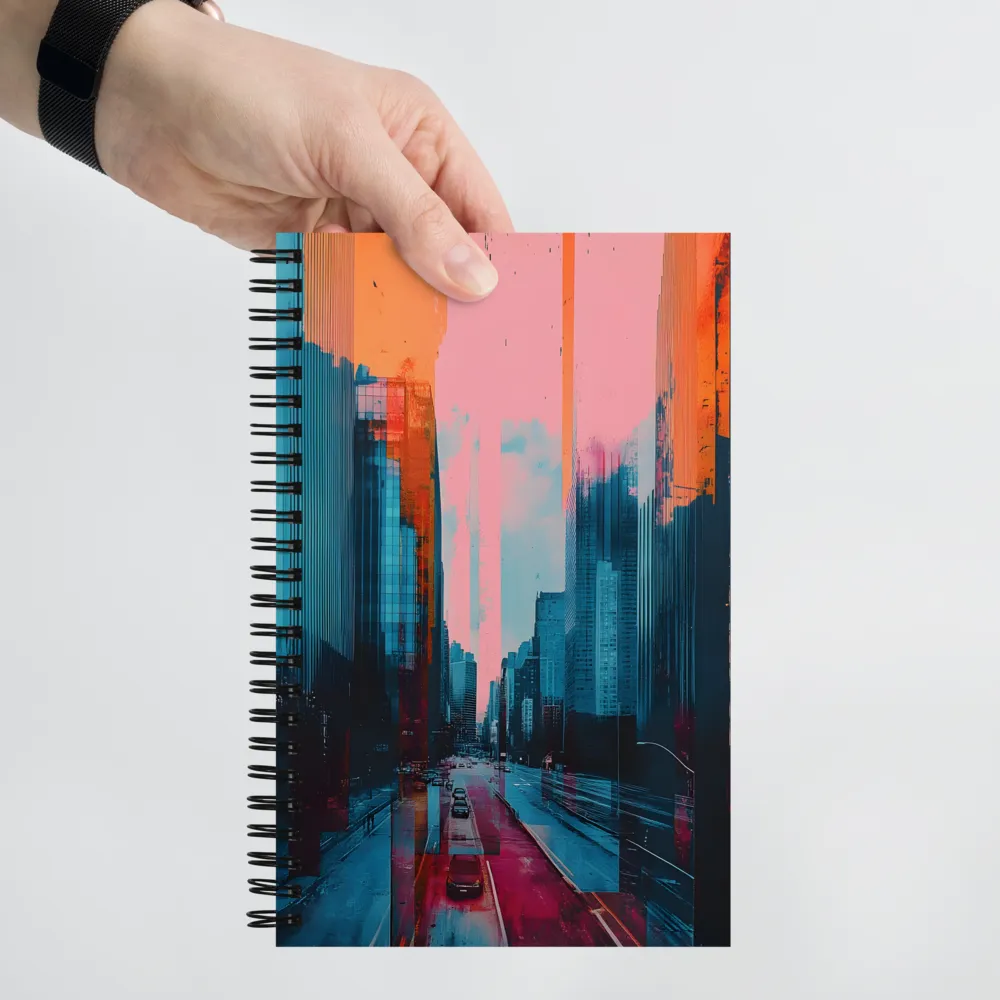 Urban Glitchscape 
 Spiral Notebook | 140 pages