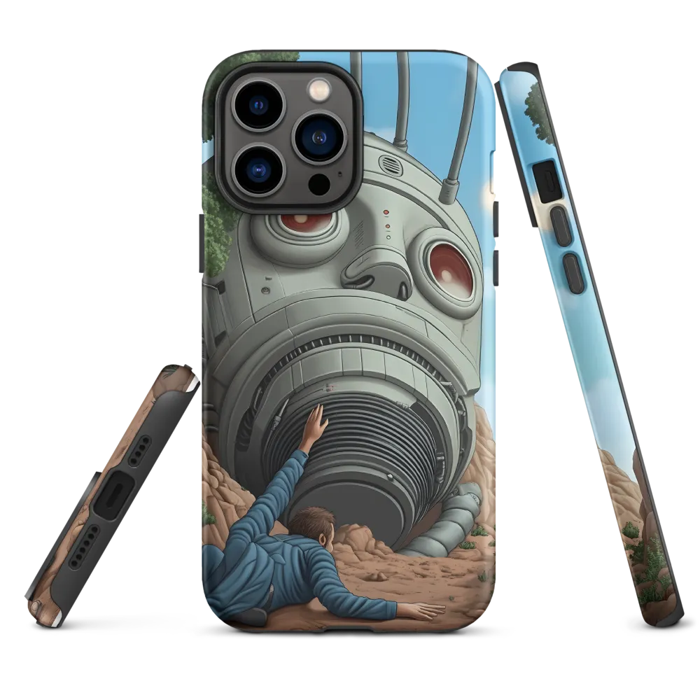 The Descent into Technological Abyss | Phone Case