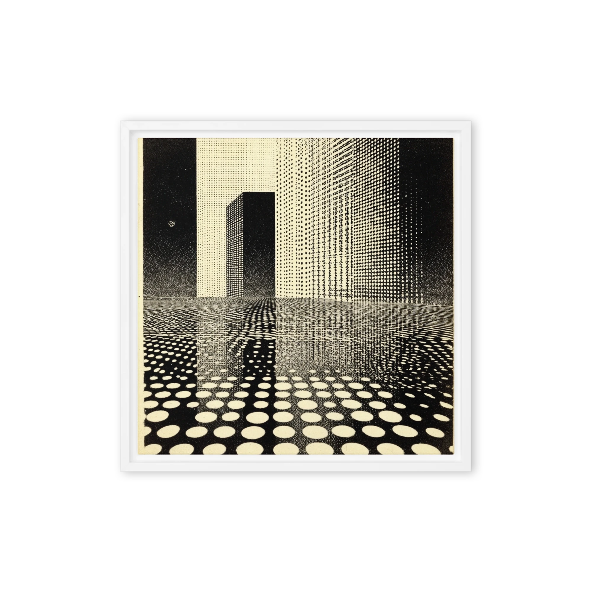 Monochrome Grid Horizon