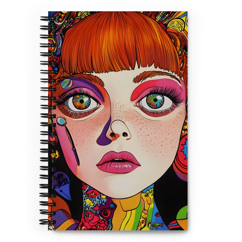Psychedelic Dream Portrait 
 Spiral Notebook | 140 pages