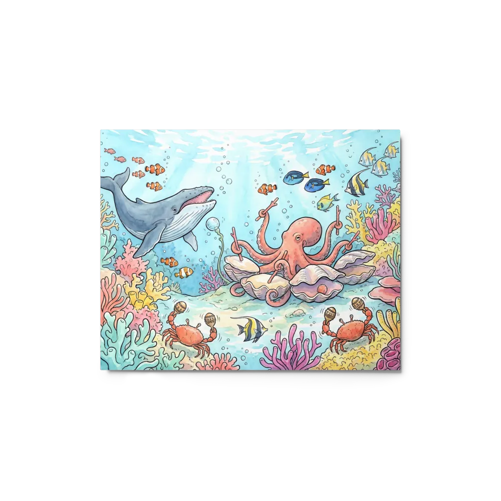 The Ocean's Lively Orchestra 
 Metal Print | 11″x 14″