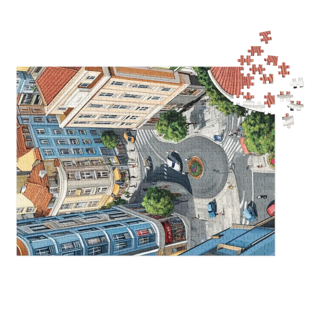 Vida Urbana Aérea 
 Puzzle em caixa de metal
