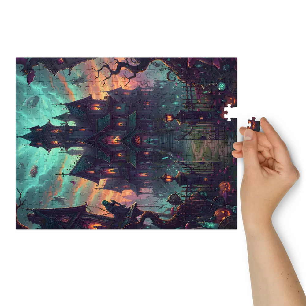 Haunted Manor at Twilight | Jigsaw Puzzles