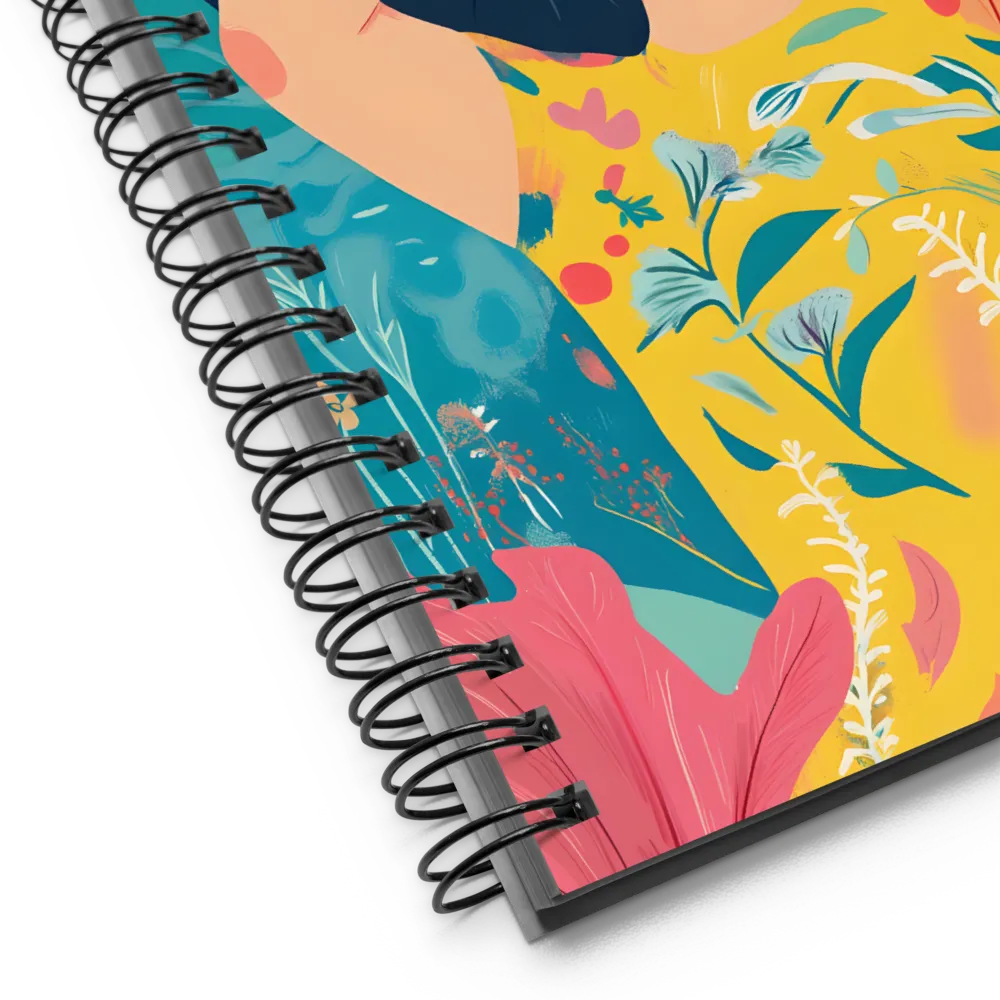 Floral Distress 
 Spiral Notebook | 140 pages