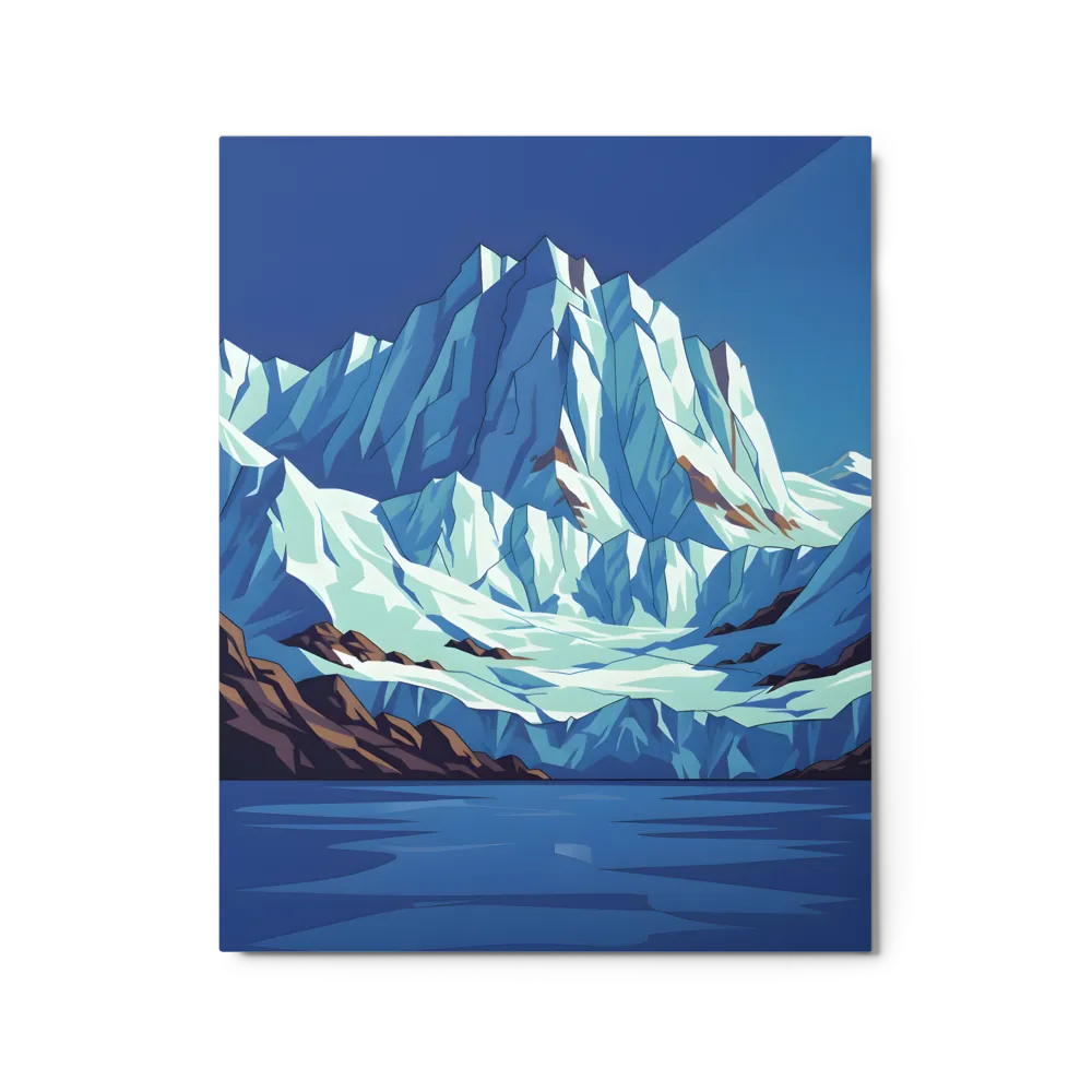 Glacier Lake Vista 
 Metal Print | 16″x 20″