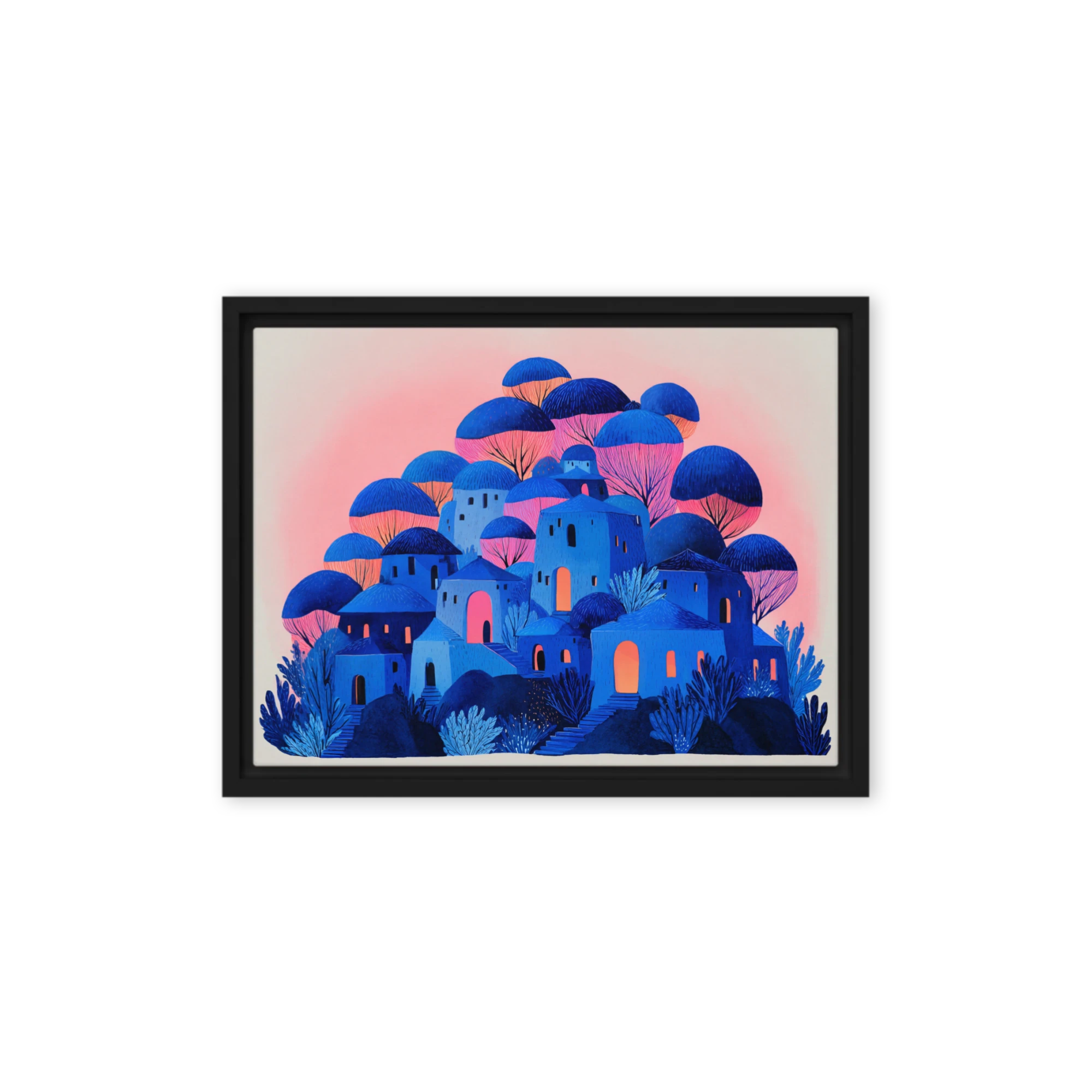 Blue Village Twilight | Art Print
