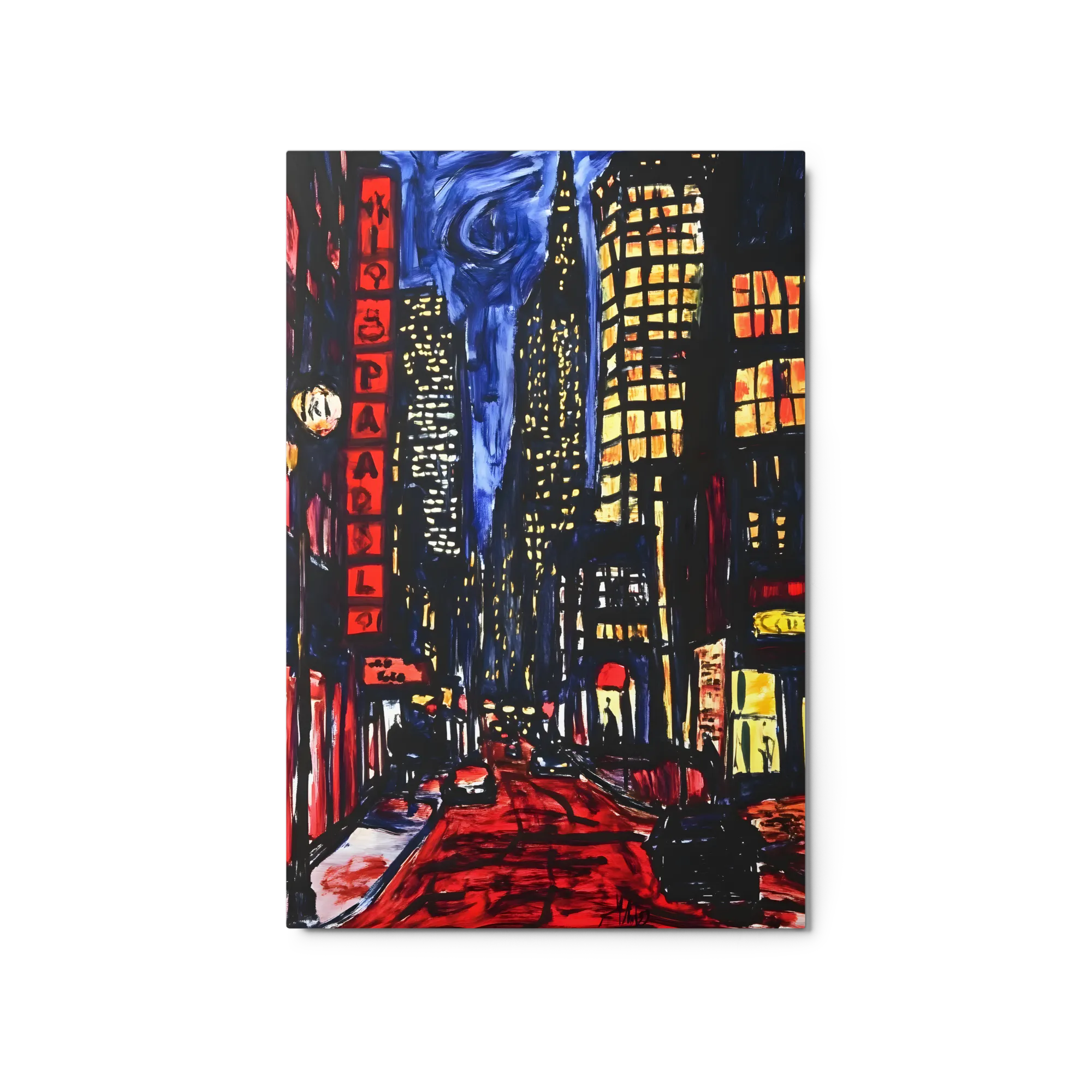 Neon City Streets 
 Canvas | 20″x 30″