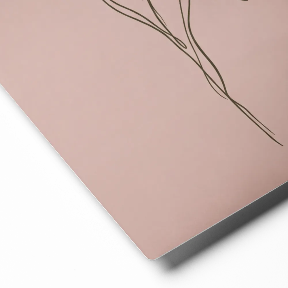 Pampas Grace 
 Canvas with White Frame