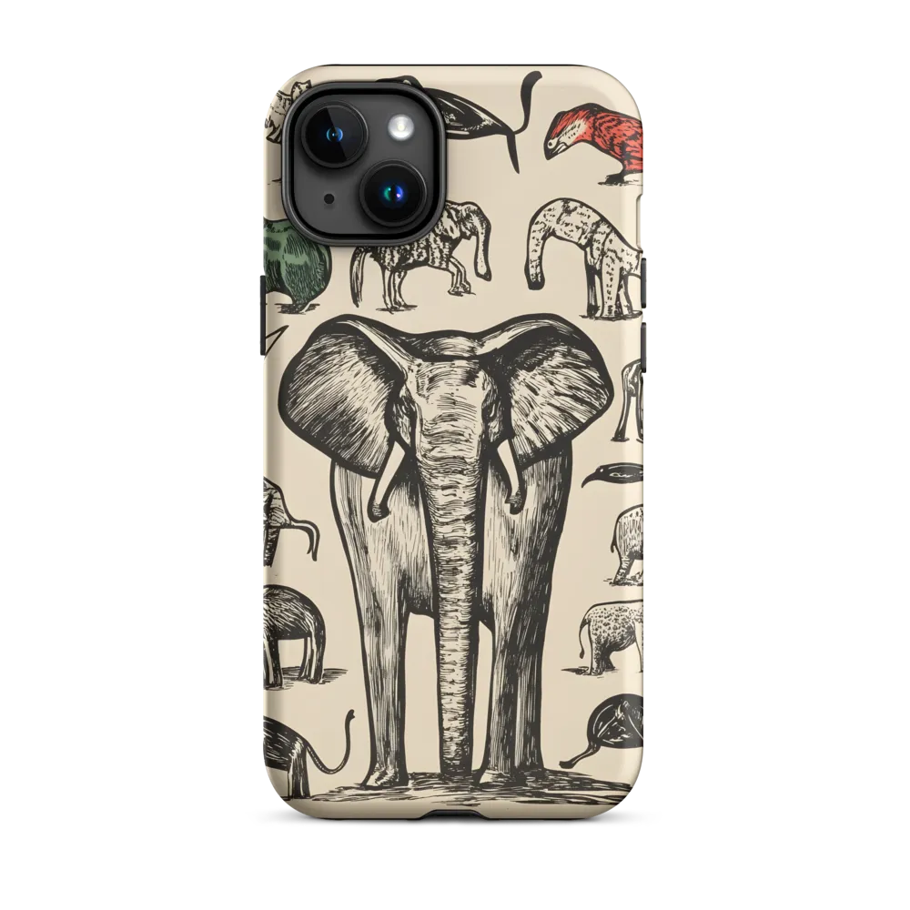 Illustrative Animal Design with Elephant | Phone Case