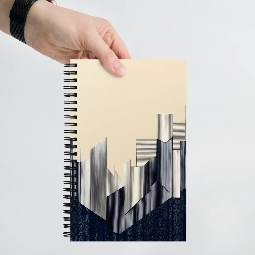 Geometric Cityscape Abstraction 
 Spiral Notebook | 140 pages