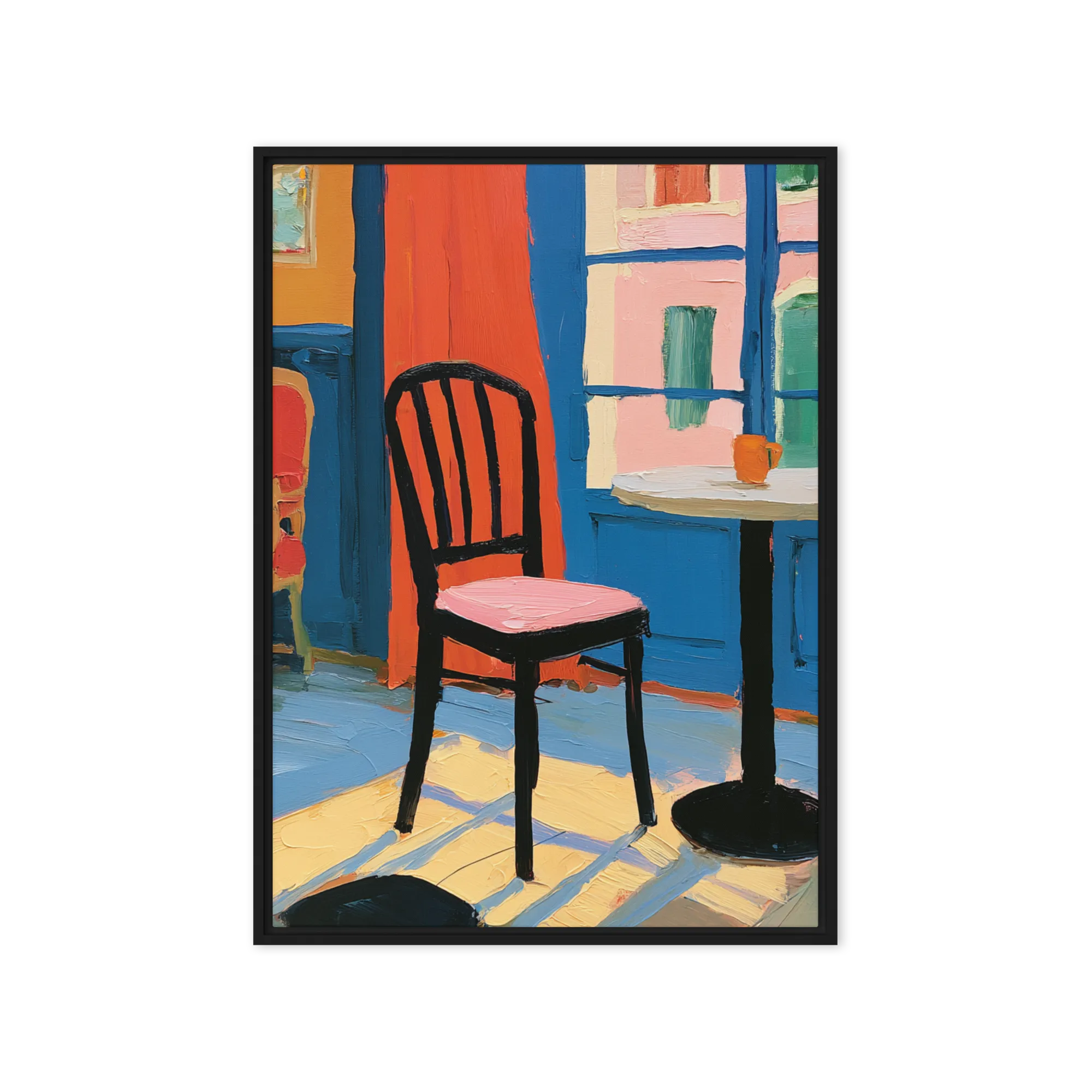 Sunlit Cafe Corner