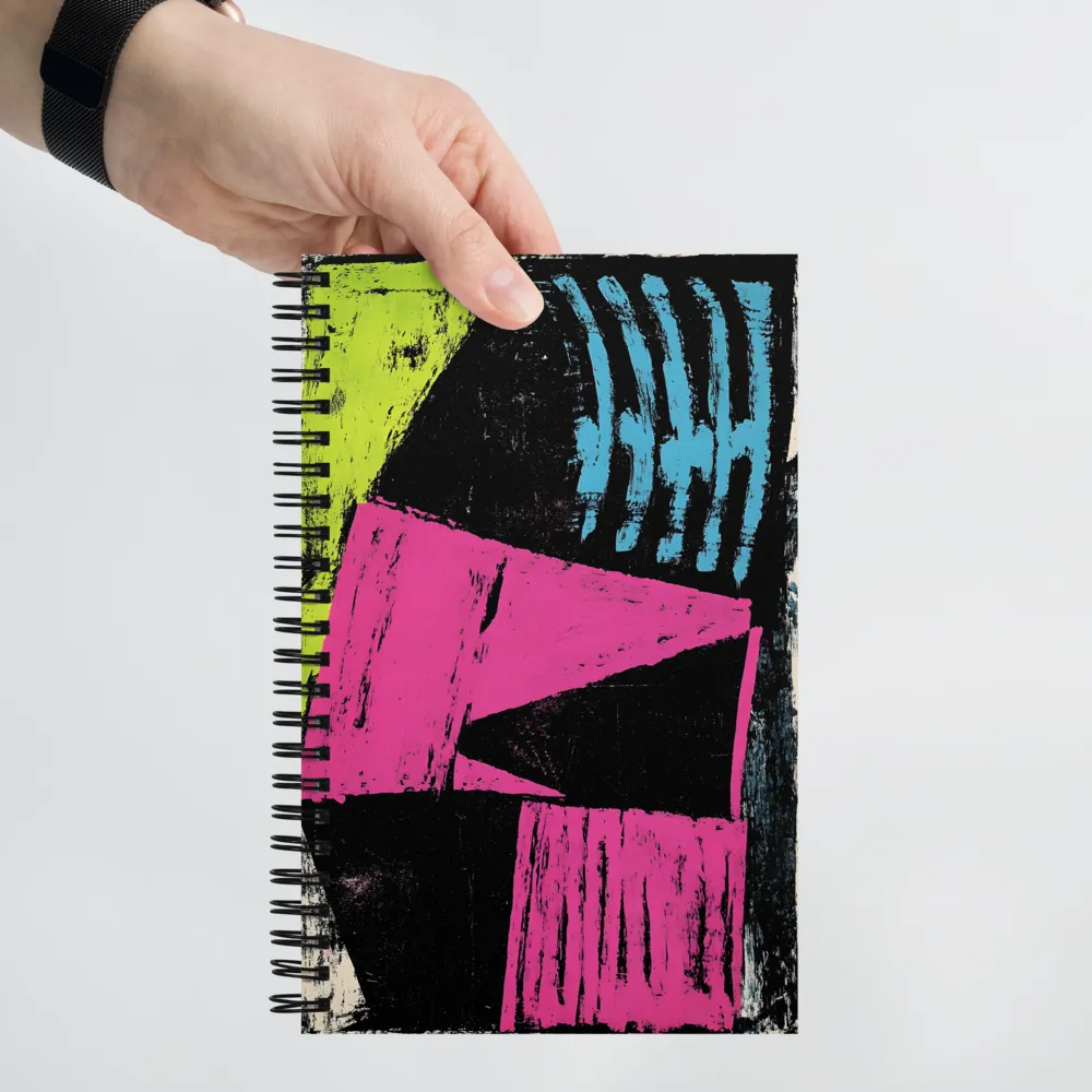 Neon Expression Abstract 
 Spiral Notebook | 140 pages