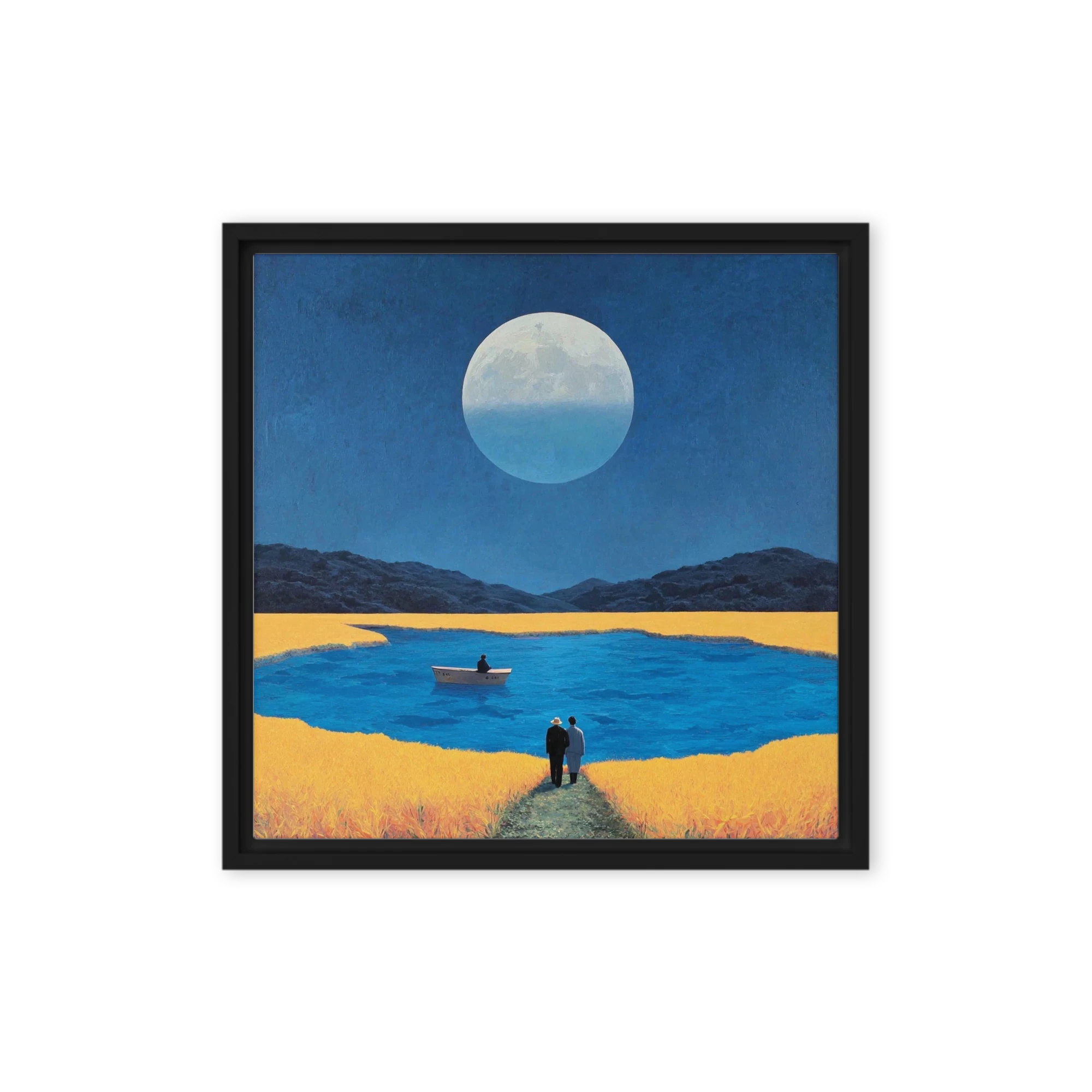 The Harvest Moon Lake | Art Print