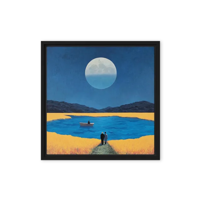 The Harvest Moon Lake | Art Print