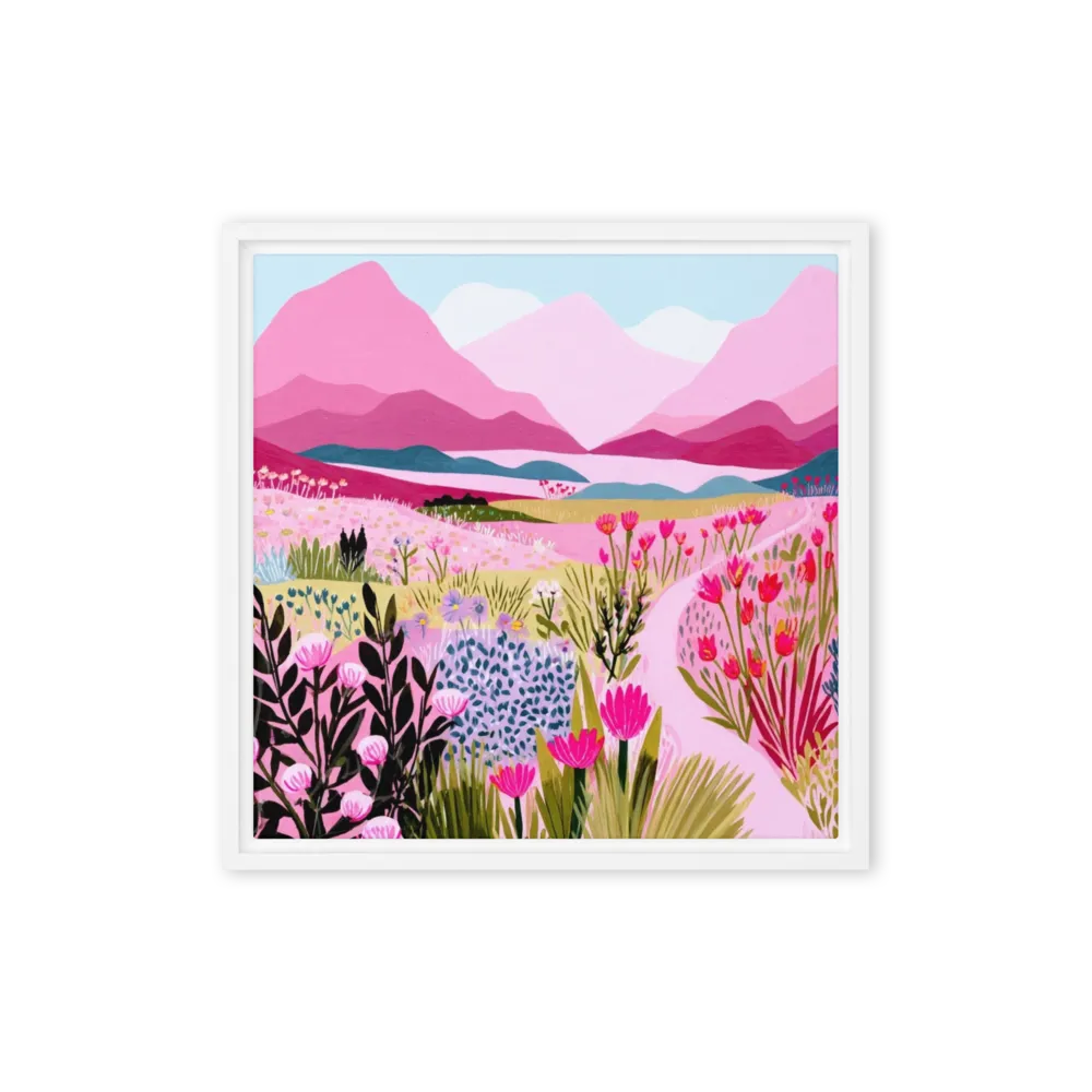 Path to Pink Peak 
 Metal Print | 12″x 12″
