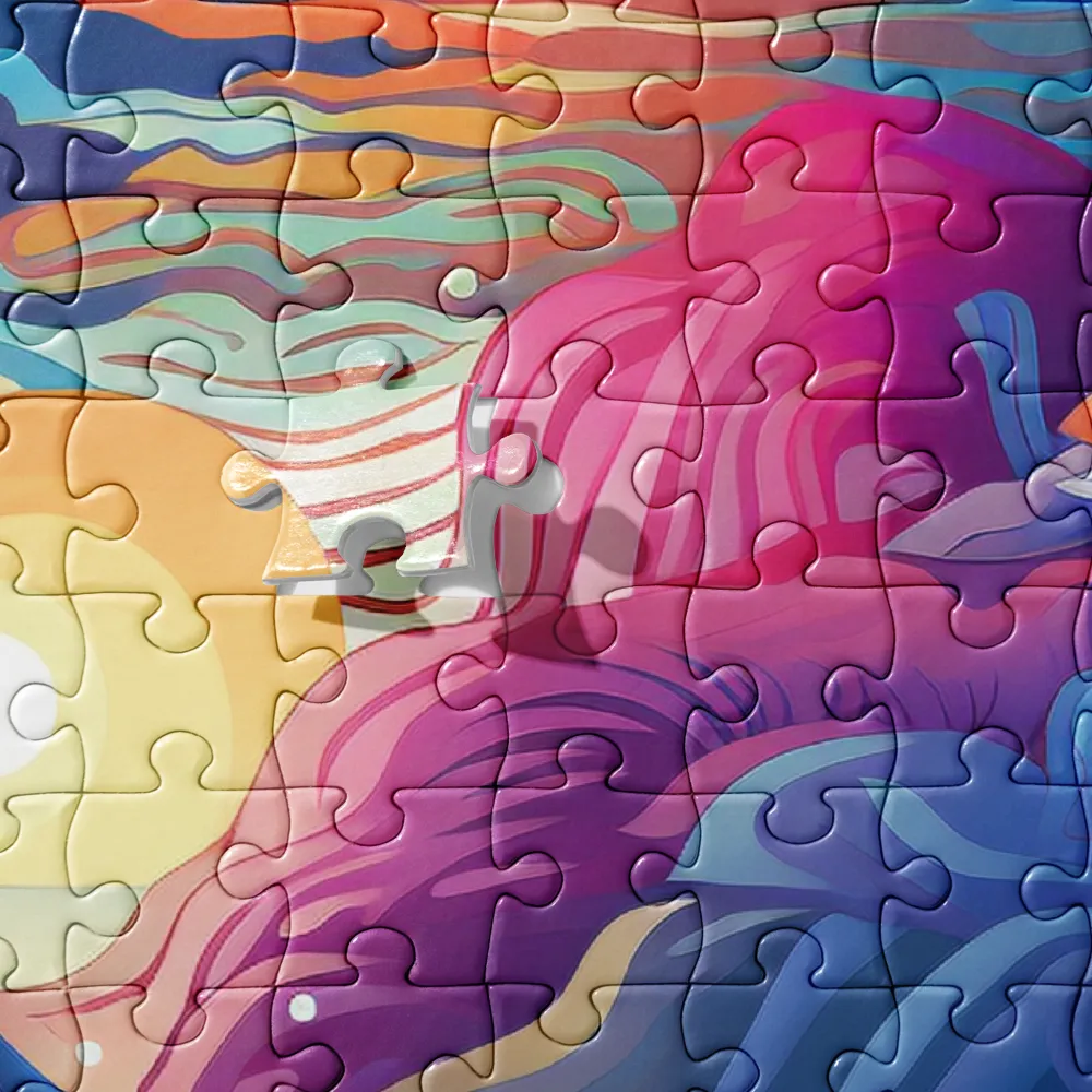 Neon Dreamscape 
 Jigsaw Puzzle