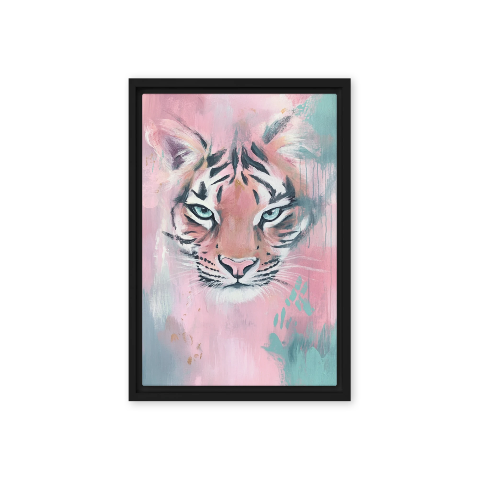 Tiger Face Acrylic Art