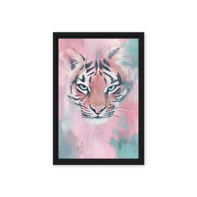 Pink Tiger Gaze | Art Print