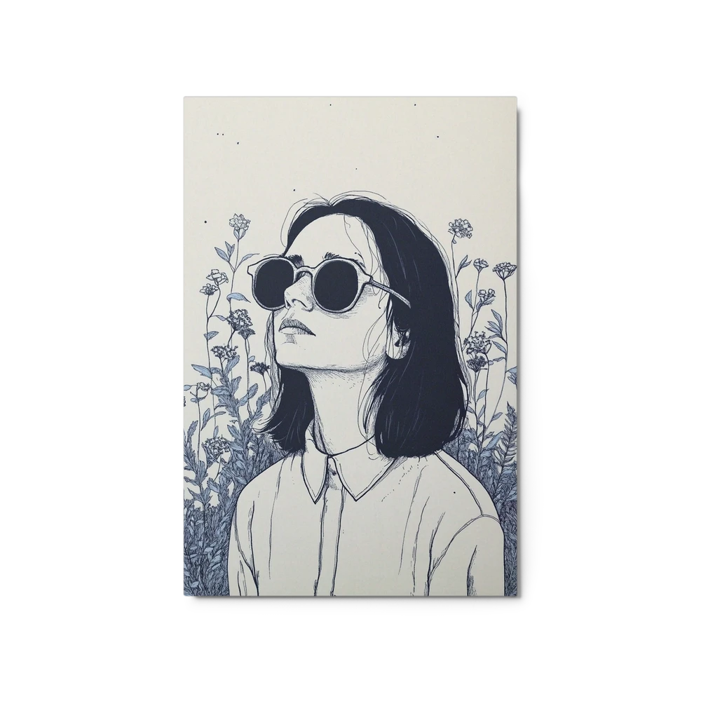Contemplation Among Flowers | Art Print
