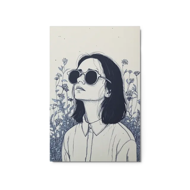 Contemplation Among Flowers | Art Print
