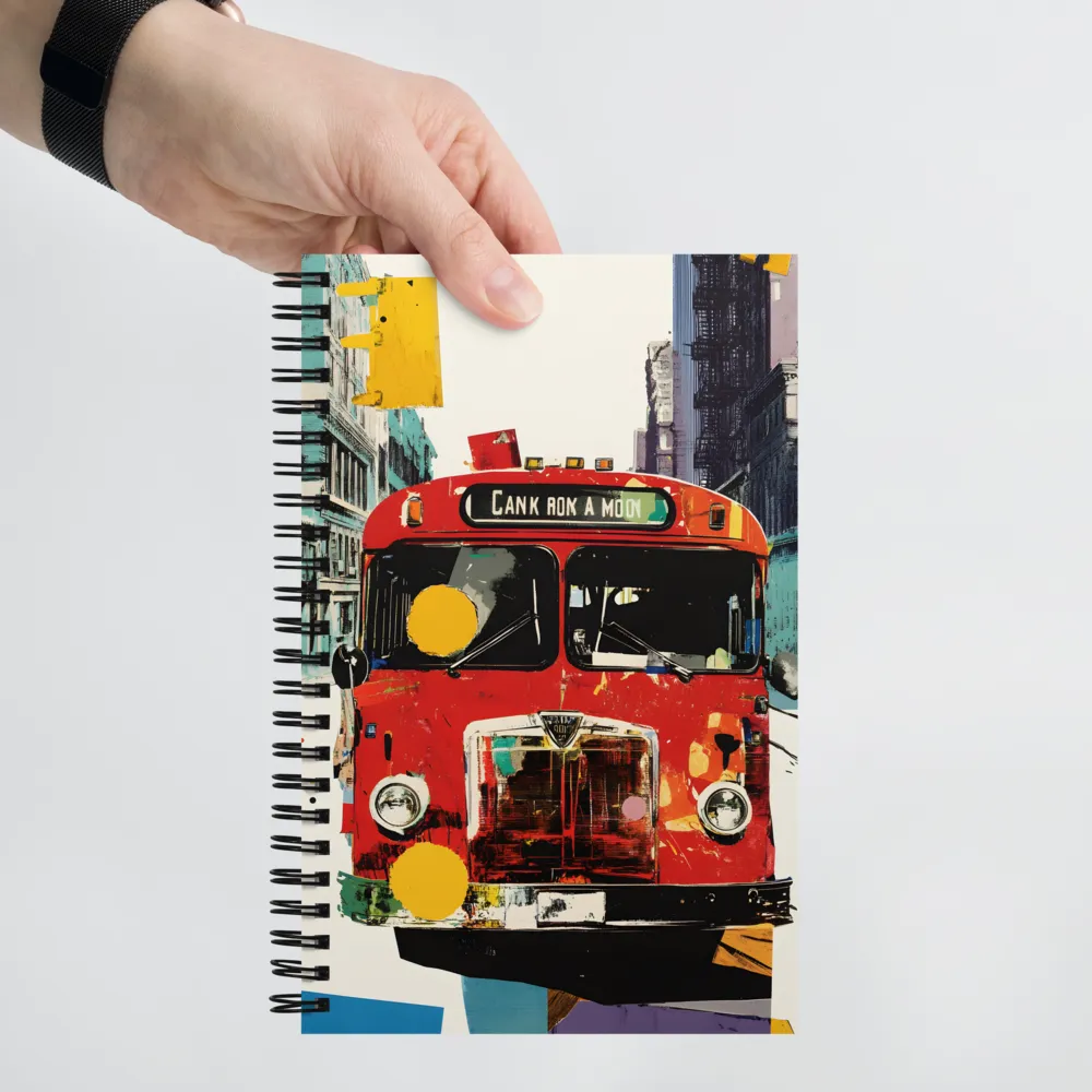 Urban Pop Art Bus 
 Spiral Notebook | 140 pages