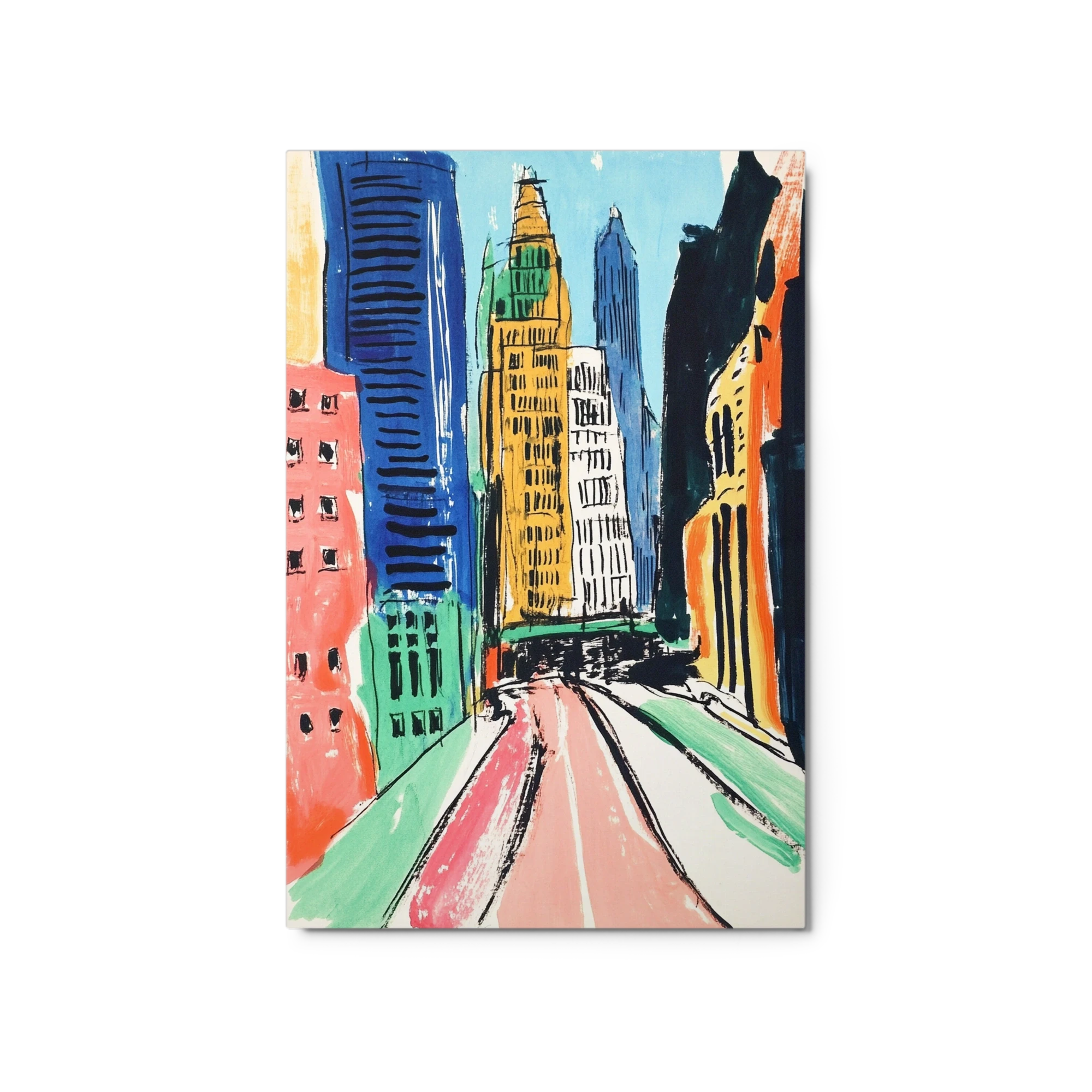Abstract Cityscape Painting