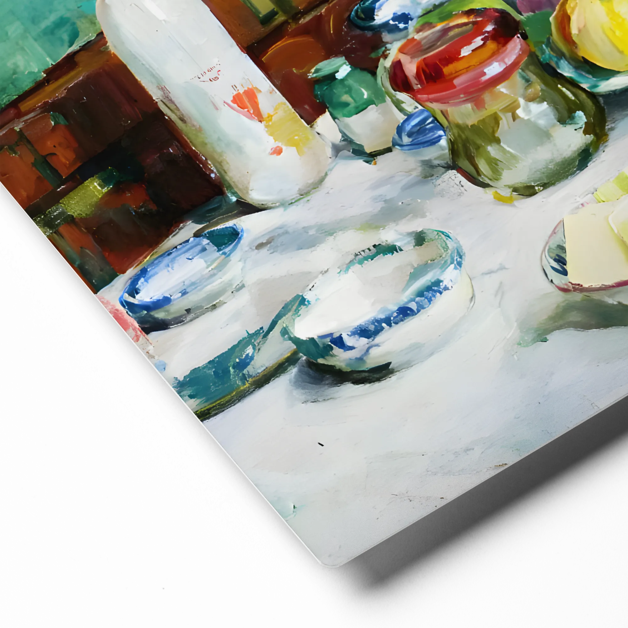 Green Room Still Life 
 Canvas | 8″x 8″