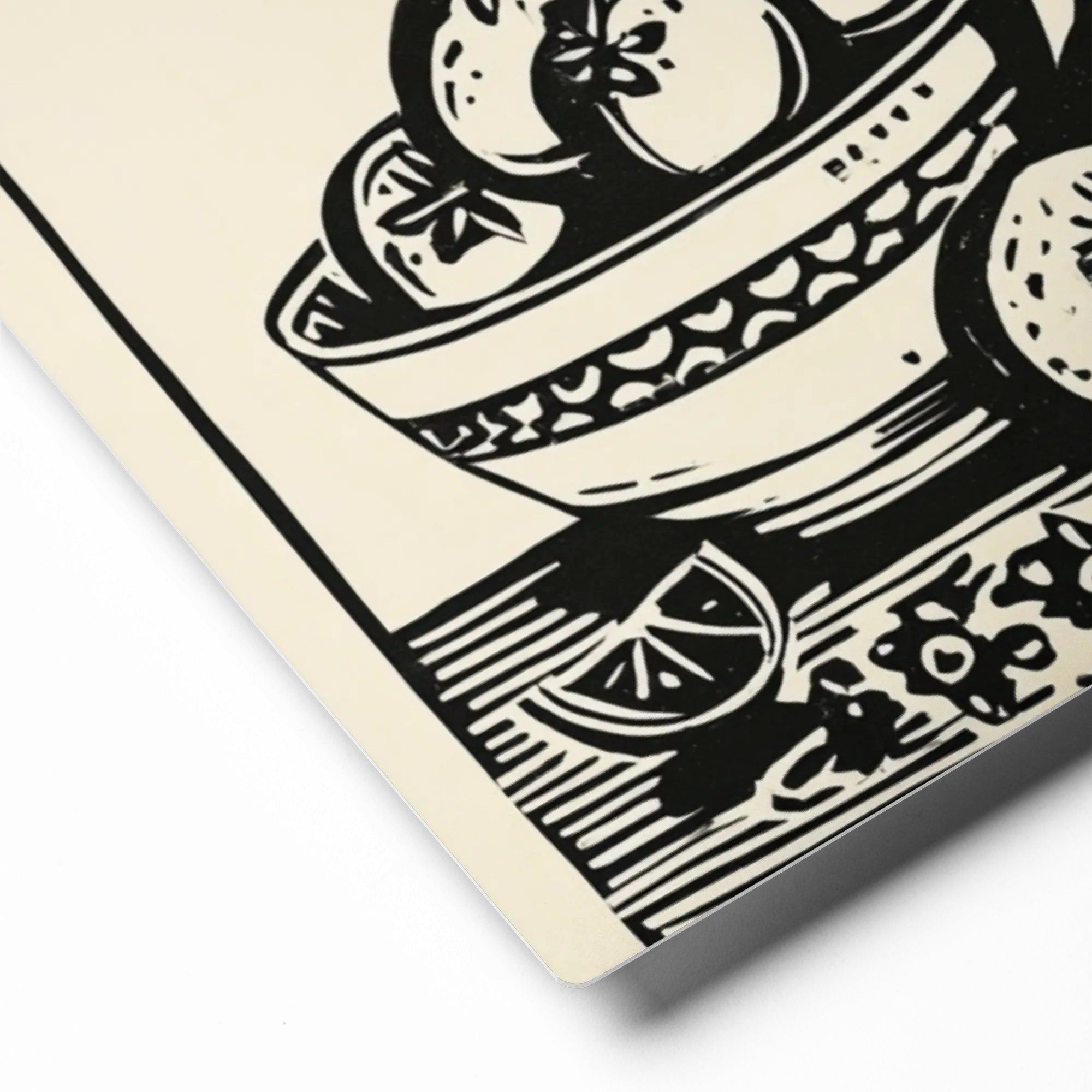 Botanical Linocut Still Life | Art Print
