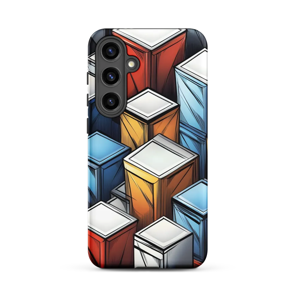 Colorful Geometric Containers | Phone Case