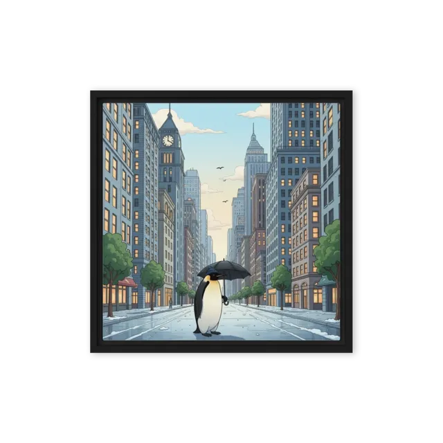 Penguin in the City | Art Print