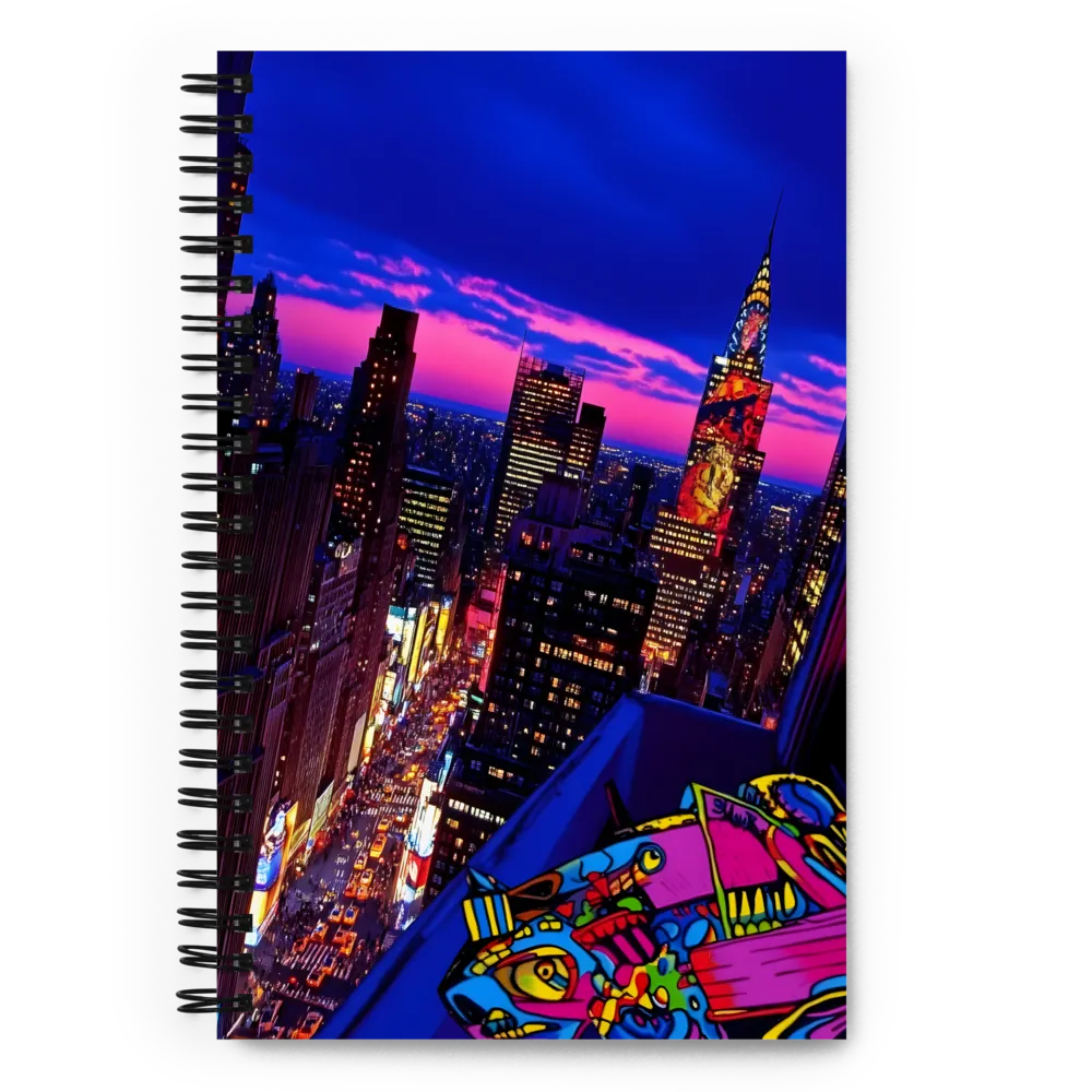 Urban Chromatic Rooftop 
 Spiral Notebook | 140 pages