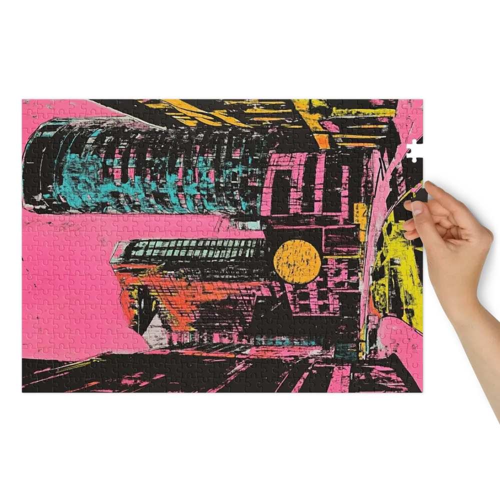 Metrópole Neon 
 Puzzle em caixa de metal