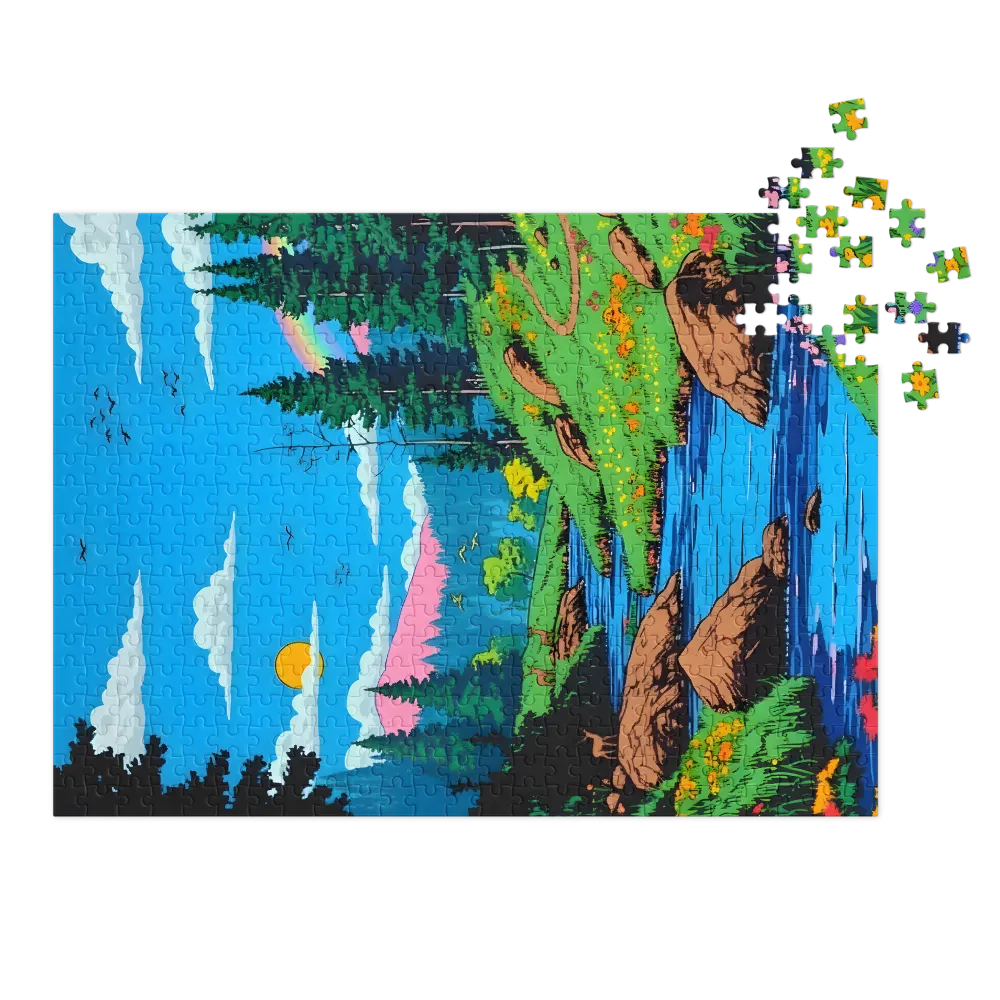 Rainbow Meadow Stream | Jigsaw Puzzles