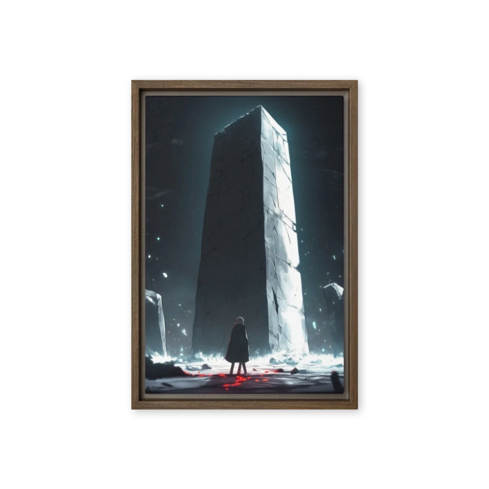 Monolith with Cloaked Character