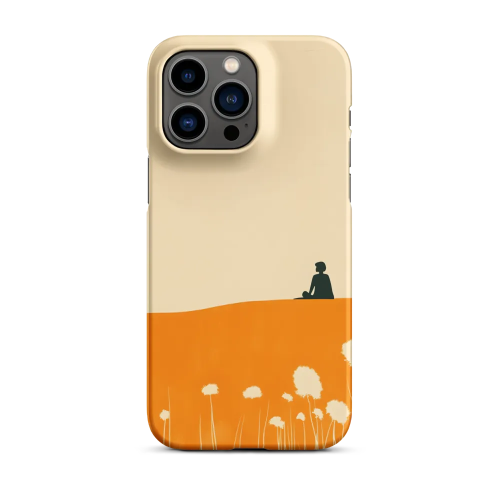Silence in Orange Field | Phone Case