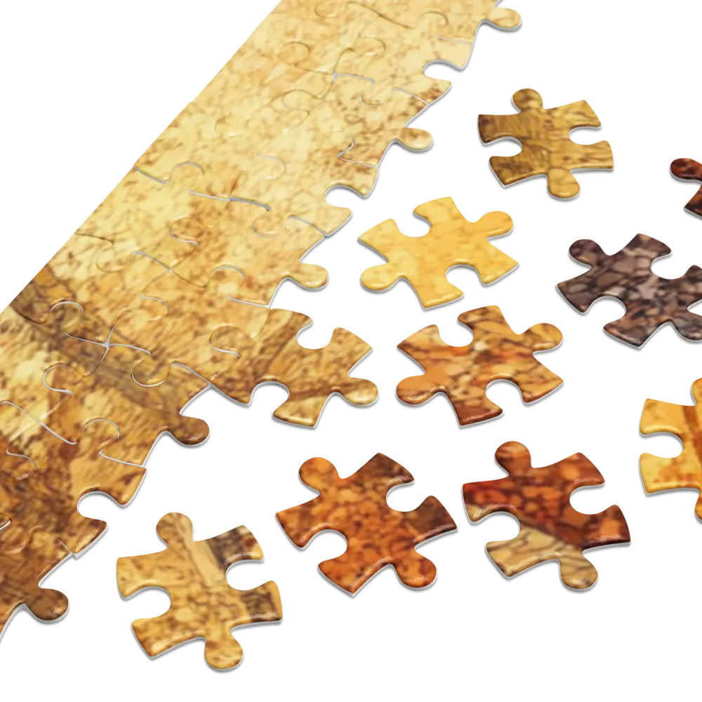 O Caminho Dourado 
 Puzzle em caixa de metal
