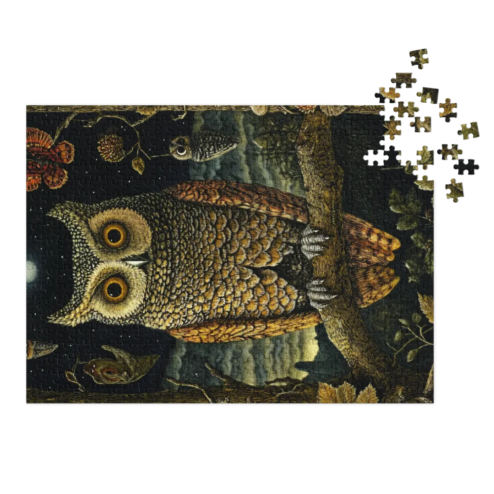 Sabedoria Noturna 
 Puzzle em caixa de metal