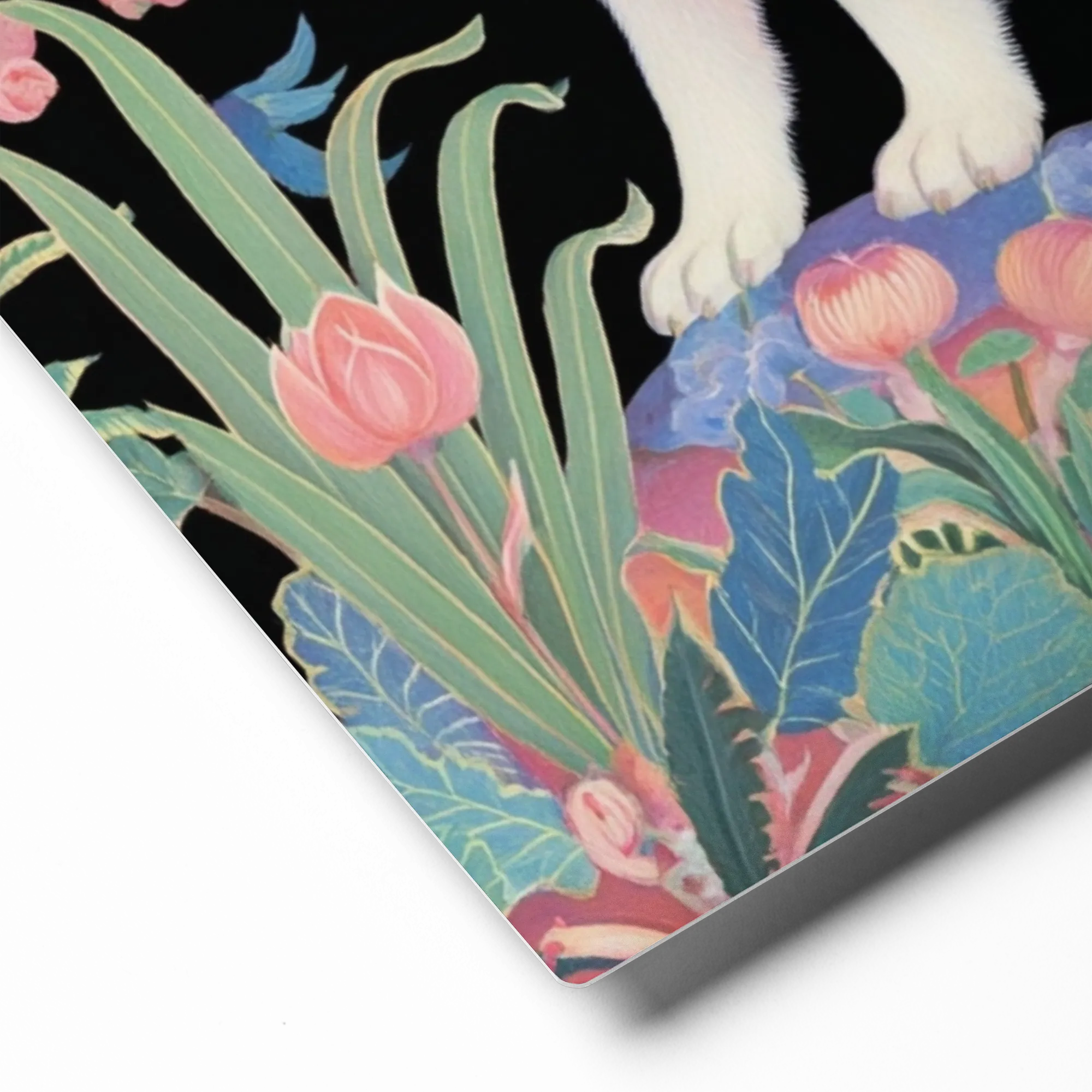 White Foxes in Botanical Garden | Art Print