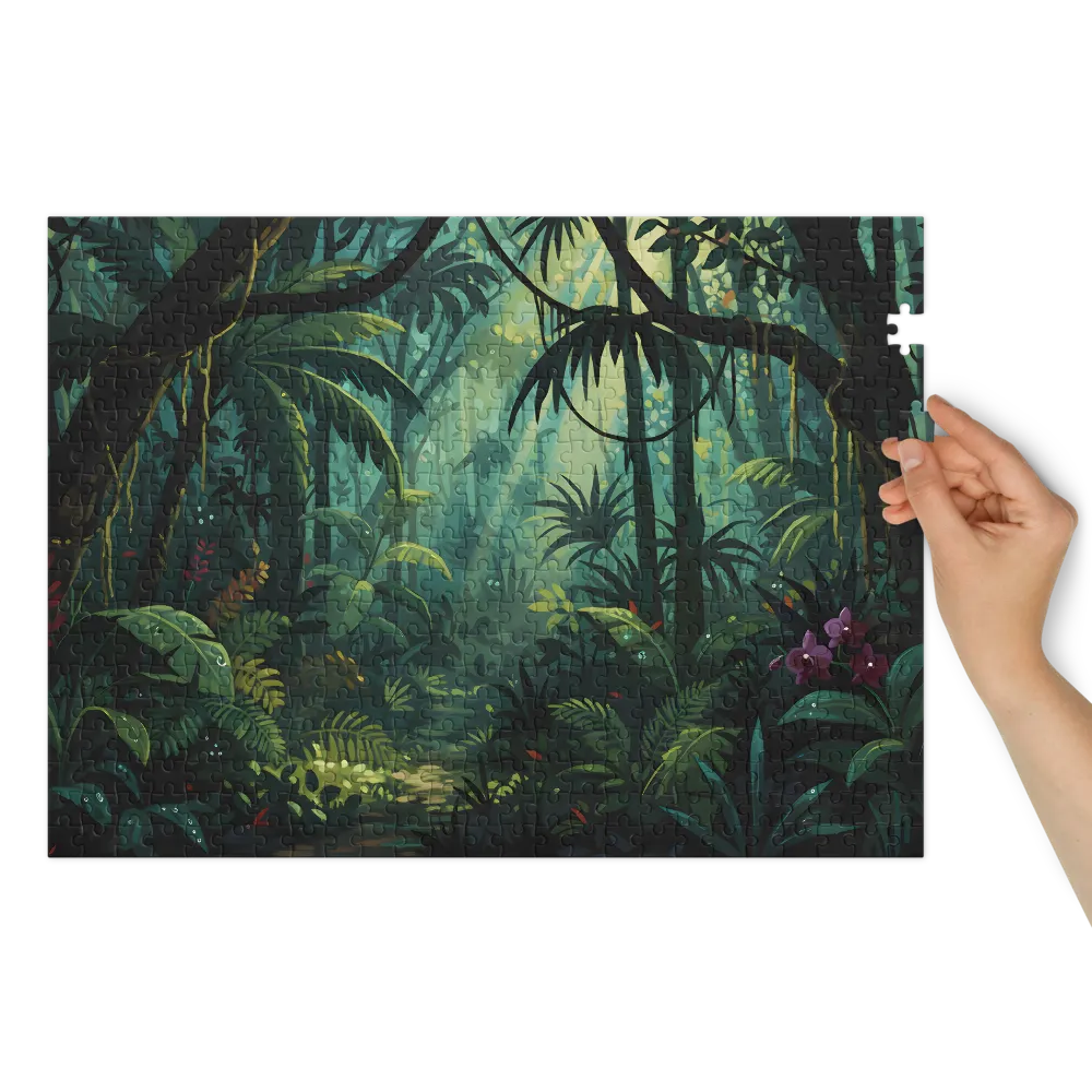 Whispering Canopy 
 Jigsaw Puzzle in Tin Box