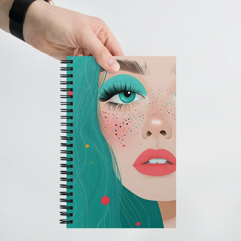 Teal Gaze 
 Spiral Notebook | 140 pages