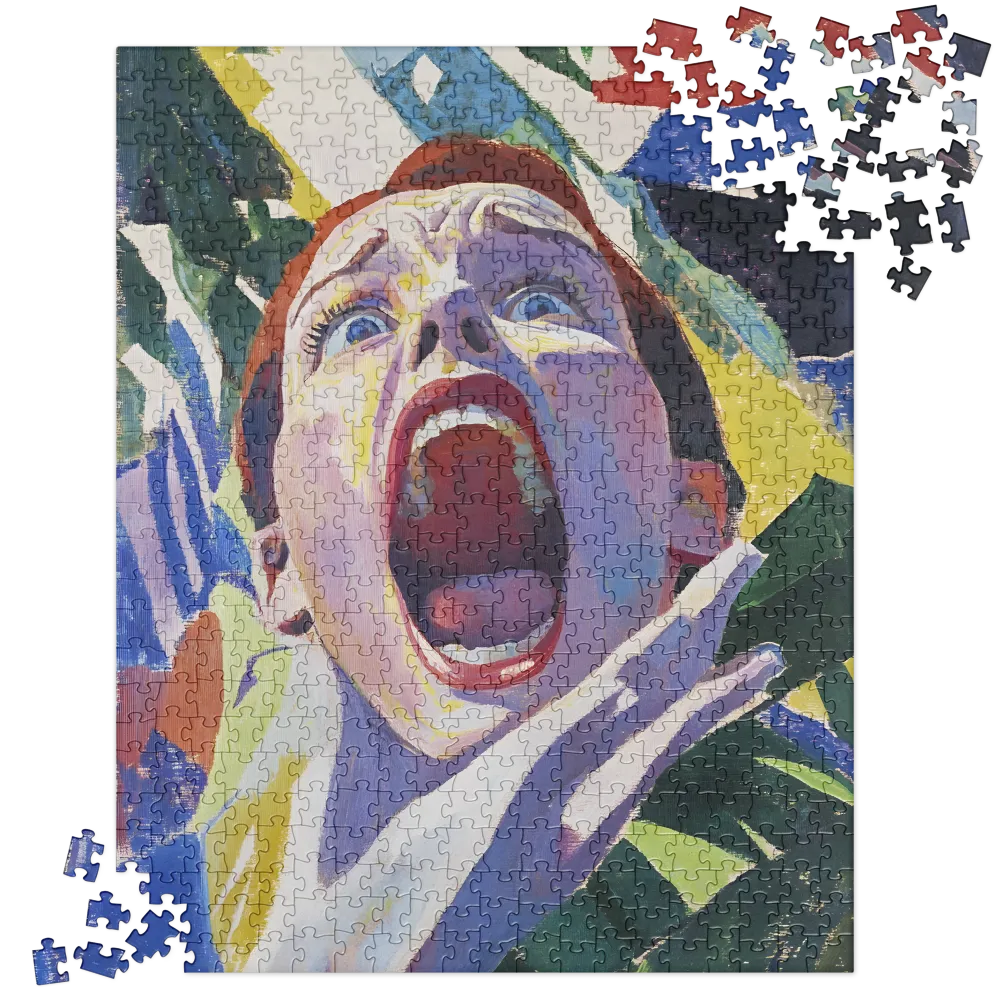 The Scream of Emotion 
 Jigsaw Puzzle in Tin Box