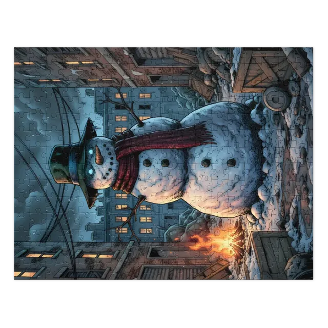 Midnight Snowman | Jigsaw Puzzles