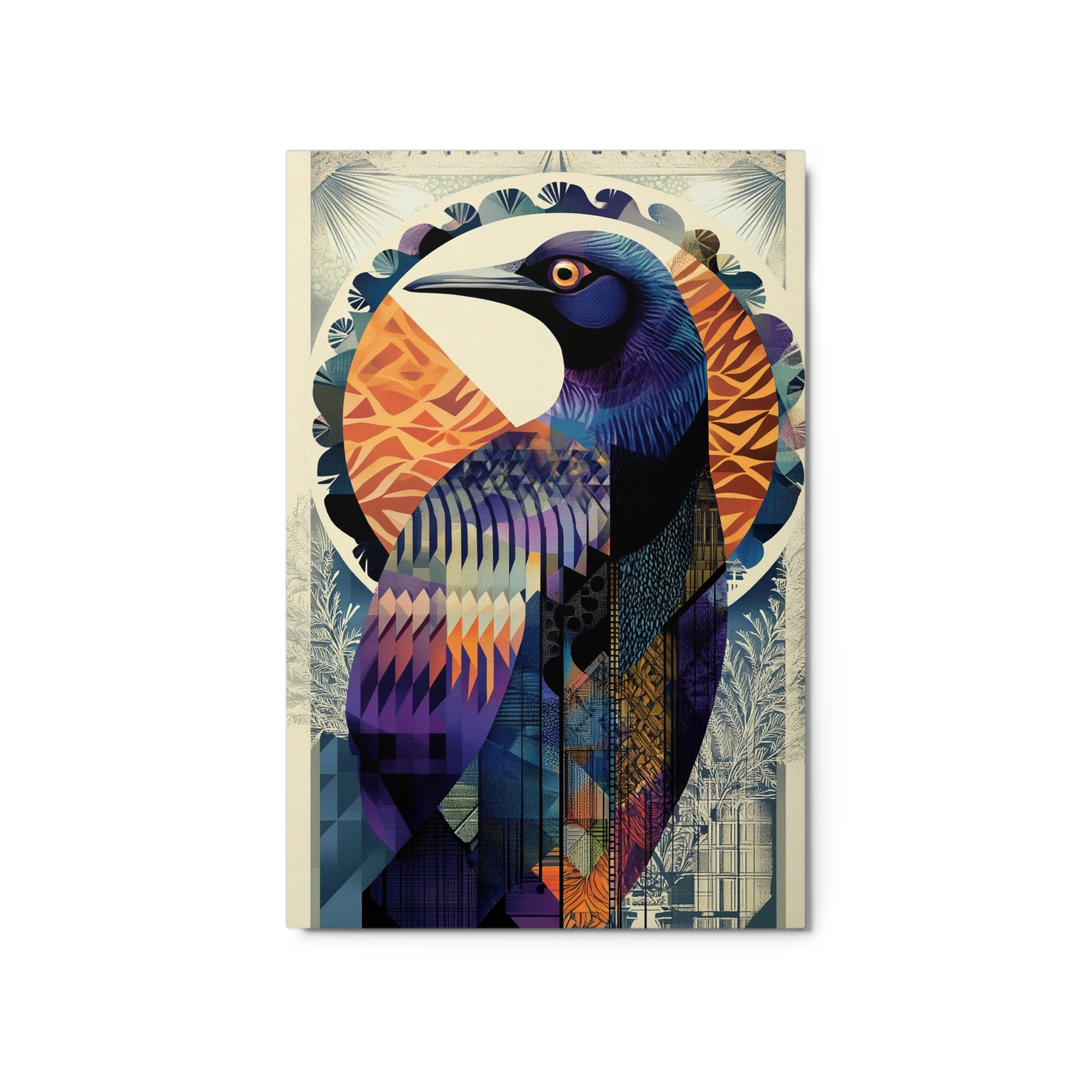 Art Nouveau Geometric Bird
