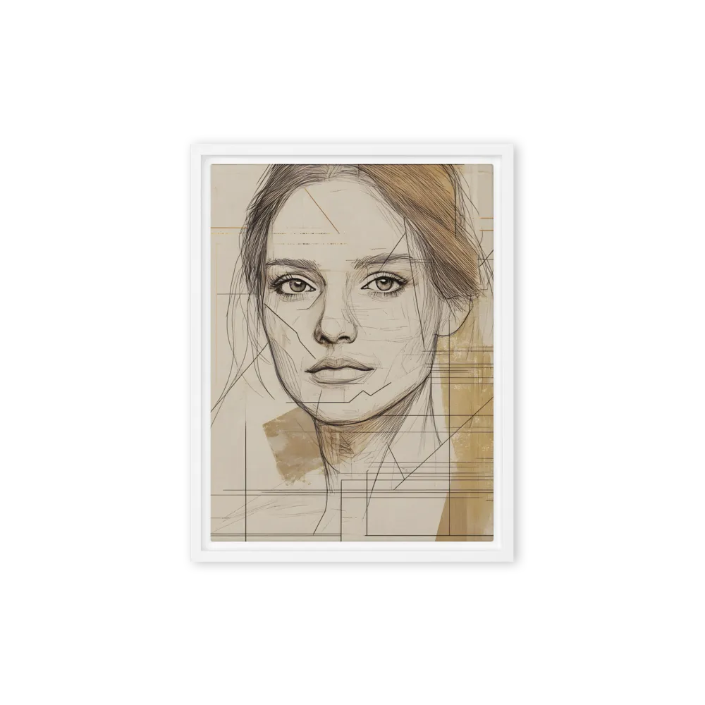 Geometric Portrait Study 
 Canvas | 8″x 8″