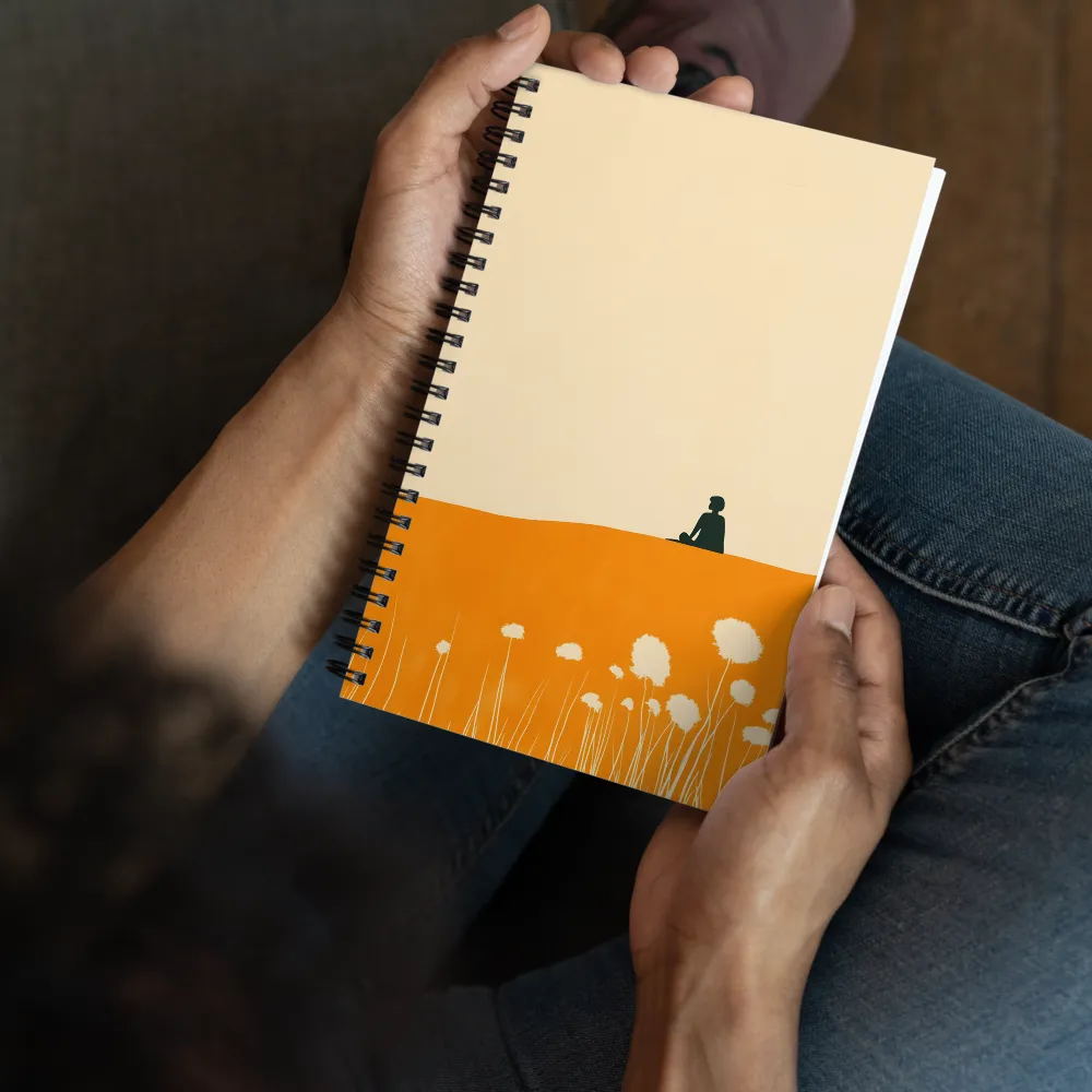 Serene Hilltop Silhouette 
 Spiral Notebook | 140 pages