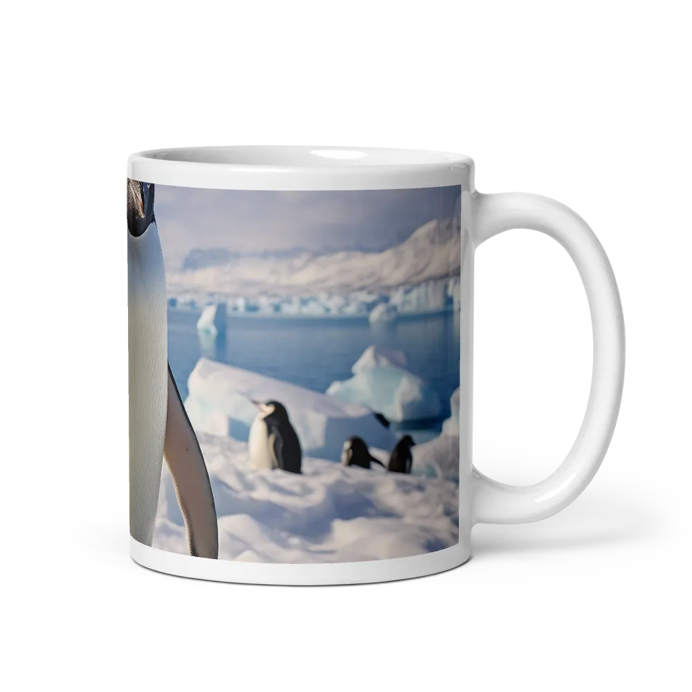 Solitary Majesty: Arctic Penguin on Ice