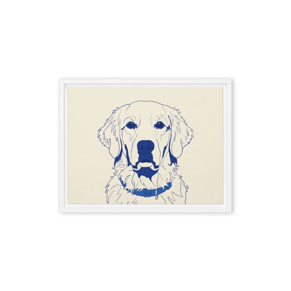 Pet Portrait — Cobalt Line