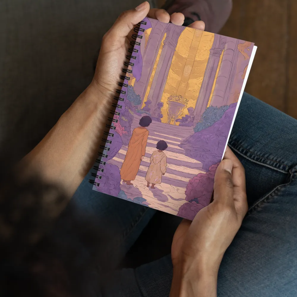 Ascent to the Golden Temple 
 Spiral Notebook | 140 pages
