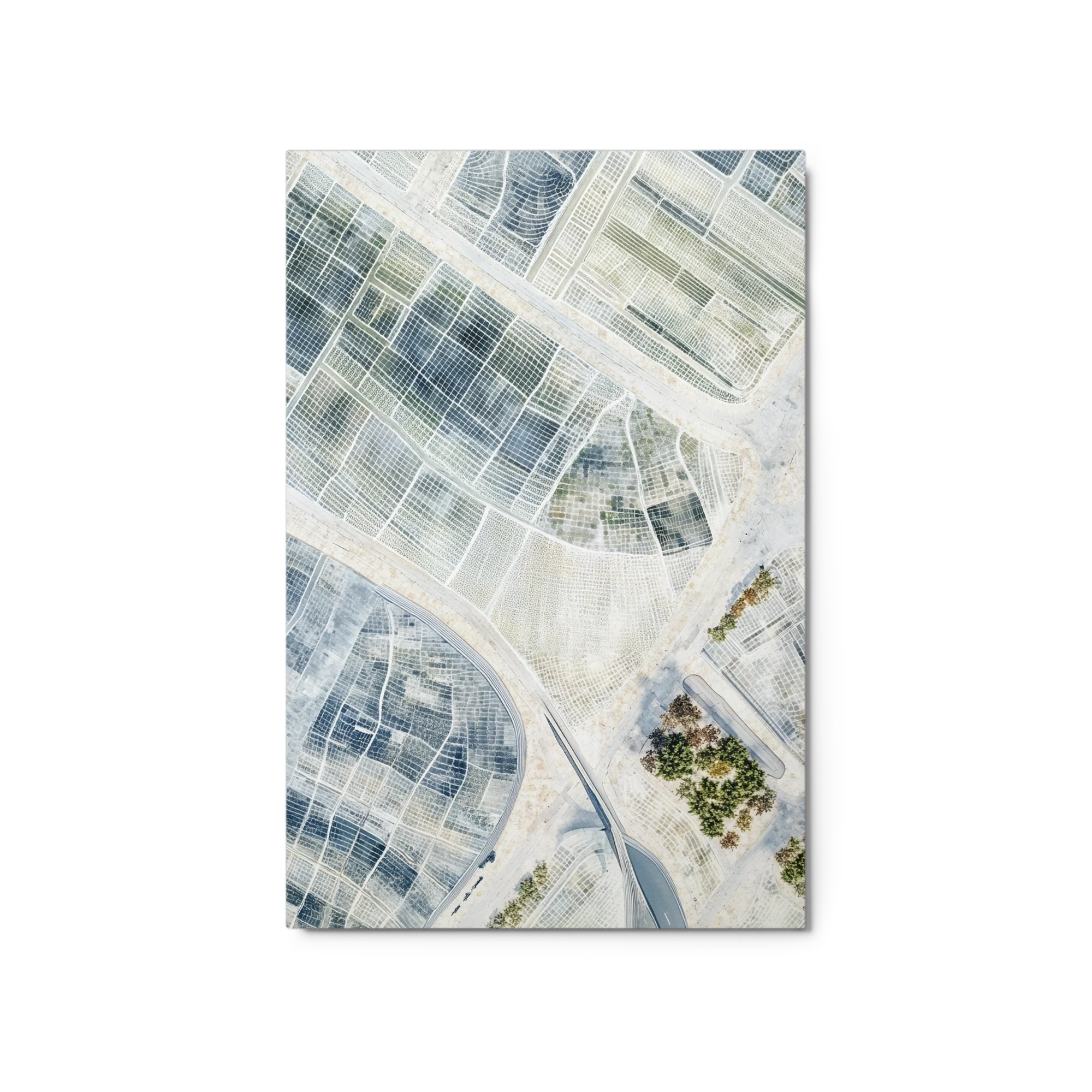 Aerial View of Agricultural Fields