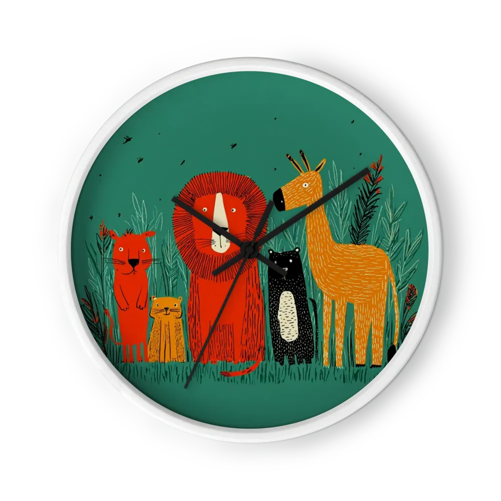 Wild Jungle Friends | Wall Clock